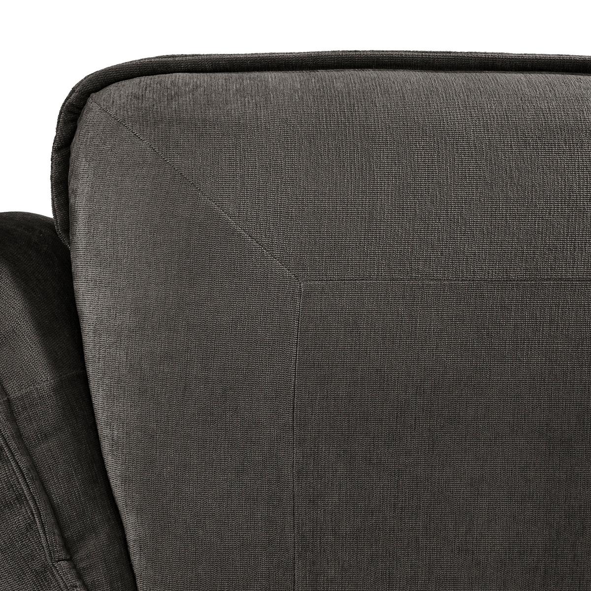 Ecksofa Fluffy Anthrazit S: 184x269 Cm - Anthrazit/Schwarz, MODERN, Textil (184/269cm) - Trendmanufaktur