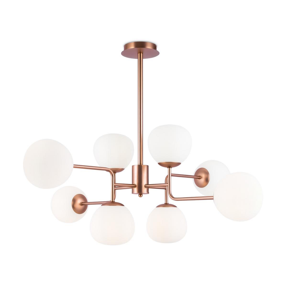 KRONLEUCHTER ERICH - Messingfarben, Trend, Glas/Metall (96/26,5/57cm) - MAYTONI