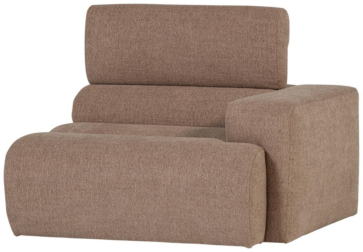 Sofaelement Novi Taupe B: 113cm - Taupe, Design, Textil (113/86/109cm) - Livetastic