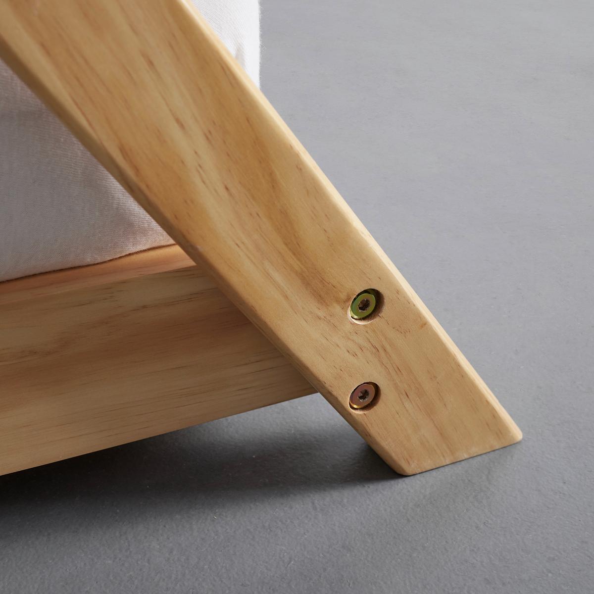 Postel pro děti POPPY přirodní barva - bílá/přírodní barvy, Moderní, dřevo (208/149/100cm) - Bessagi Kids