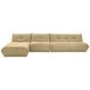 Ecksofa Giselle Beige - Beige, Trend, Textil (185/390cm) - Livetastic