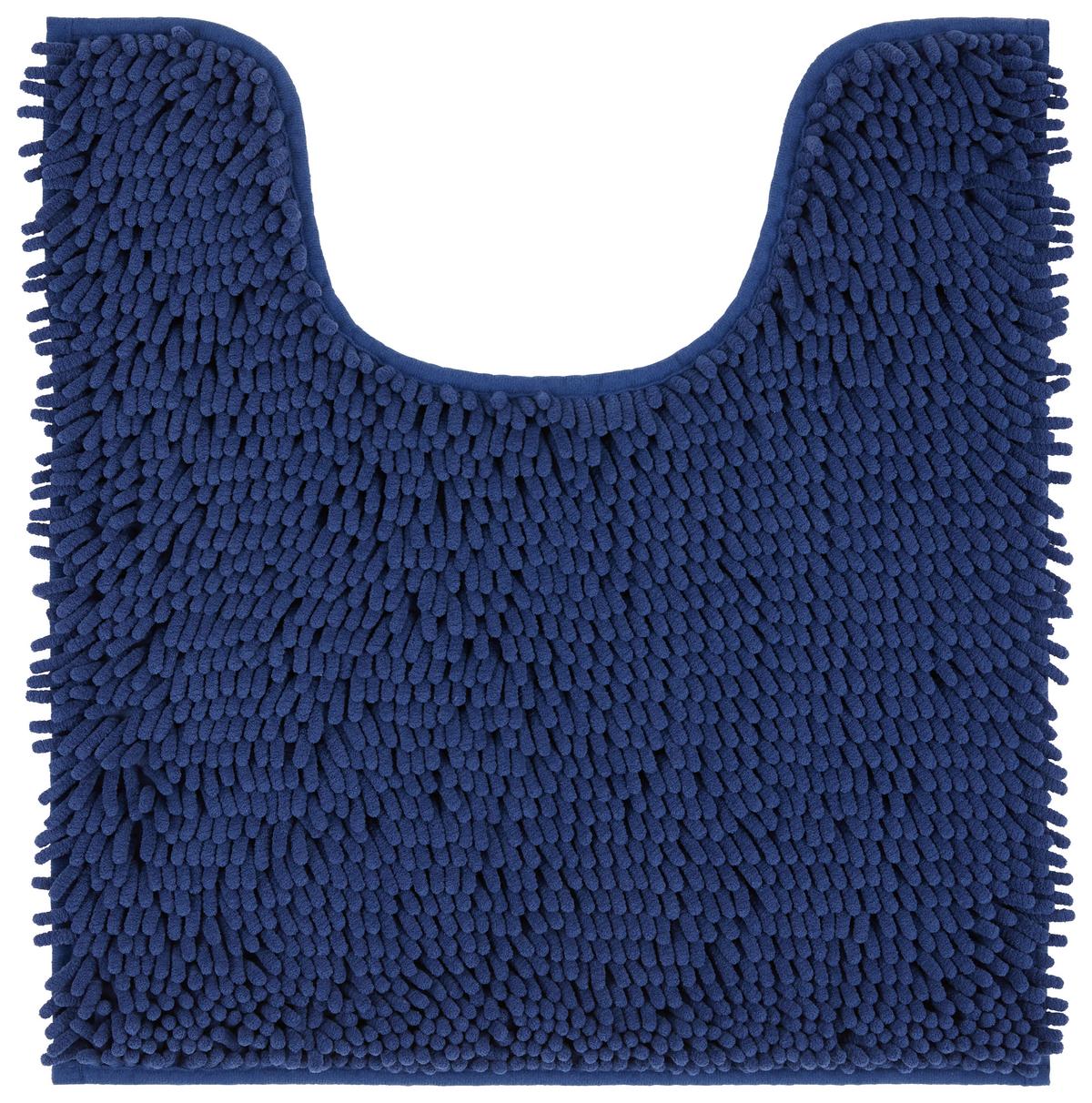 WC-Vorleger Liliane - Blau, KONVENTIONELL, Kunststoff (45/50,5cm) - Ondega