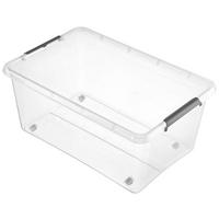 Doboz Tetővel Lars - áttetsző, Basics, műanyag (58/39/25cm) - Homezone