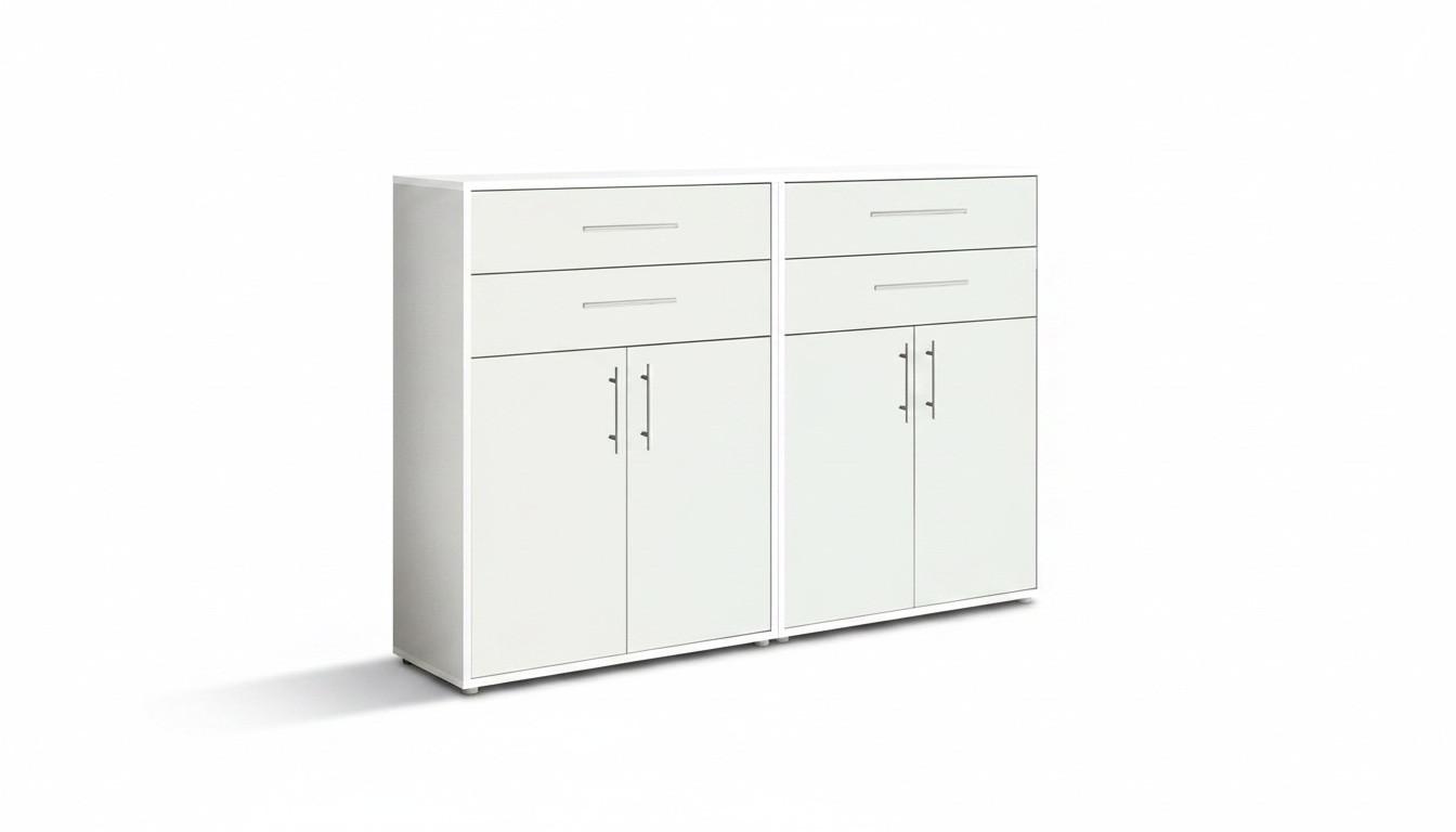 Aktenschrank Office Edition Weiß B: 168,8cm - Weiß, MODERN, Holzwerkstoff (168,8/113,6/33cm) - MID.YOU