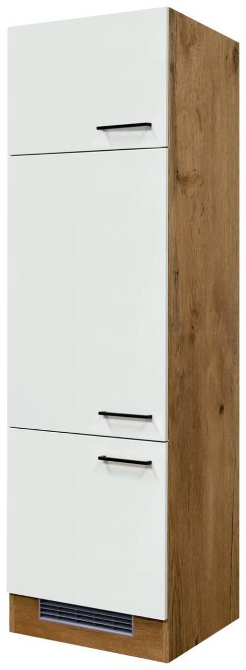 Geräteumbauschrank Avila Eichefarben/Magnolie B: 60 cm - Eichefarben/Magnolie, KONVENTIONELL, Holzwerkstoff (60/200/57cm) - FlexWell