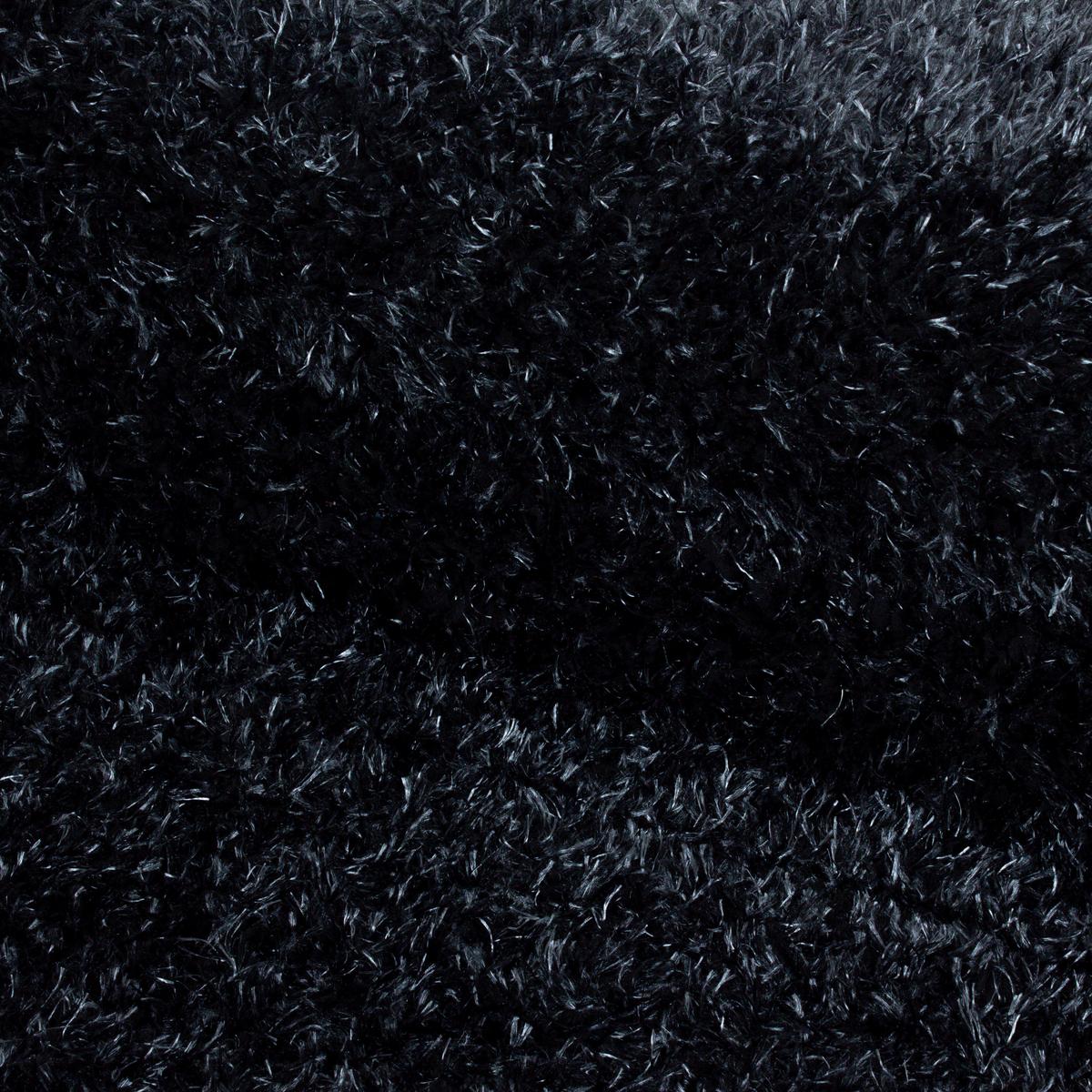 Hochflor Teppich Schwarz Brilliant 240x340 cm - Schwarz, Basics, Textil (240/340cm)
