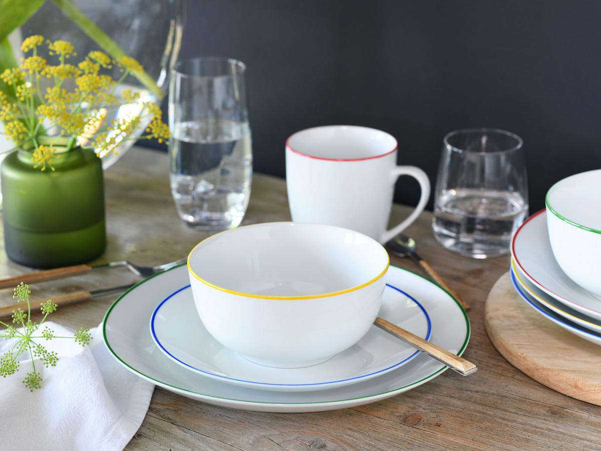 Kombiservice Luna Color Line Multicolor L: 33 Cm - Multicolor, Basics, Keramik (33/32/31cm) - Creatable