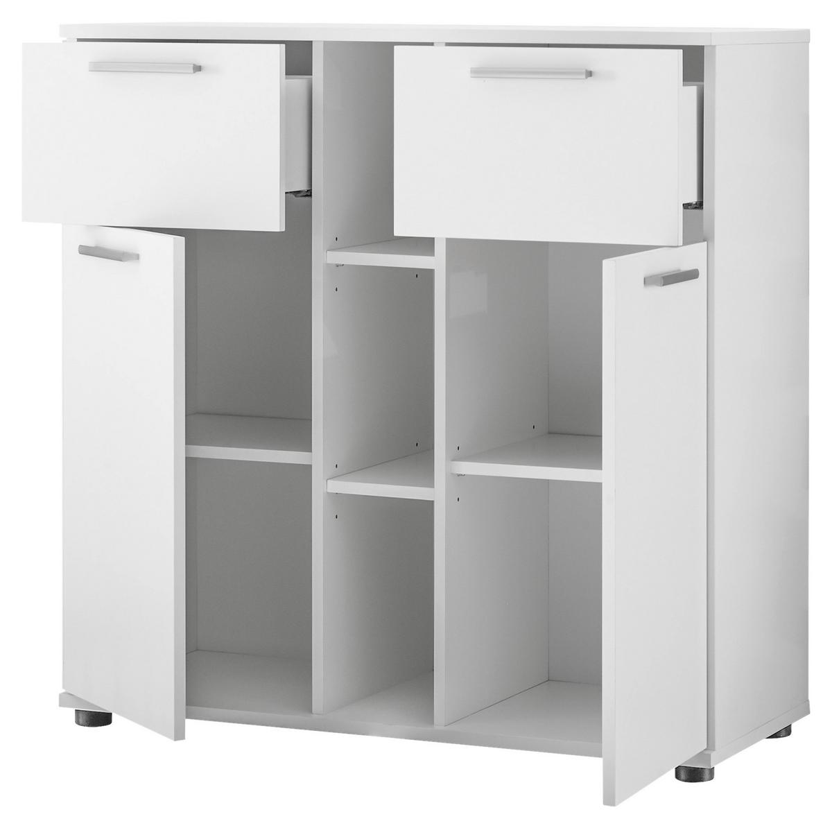 Pelenkázó Komód Bibo - fehér, Konventionell, faalapú anyag (89/101/78cm) - MID.YOU