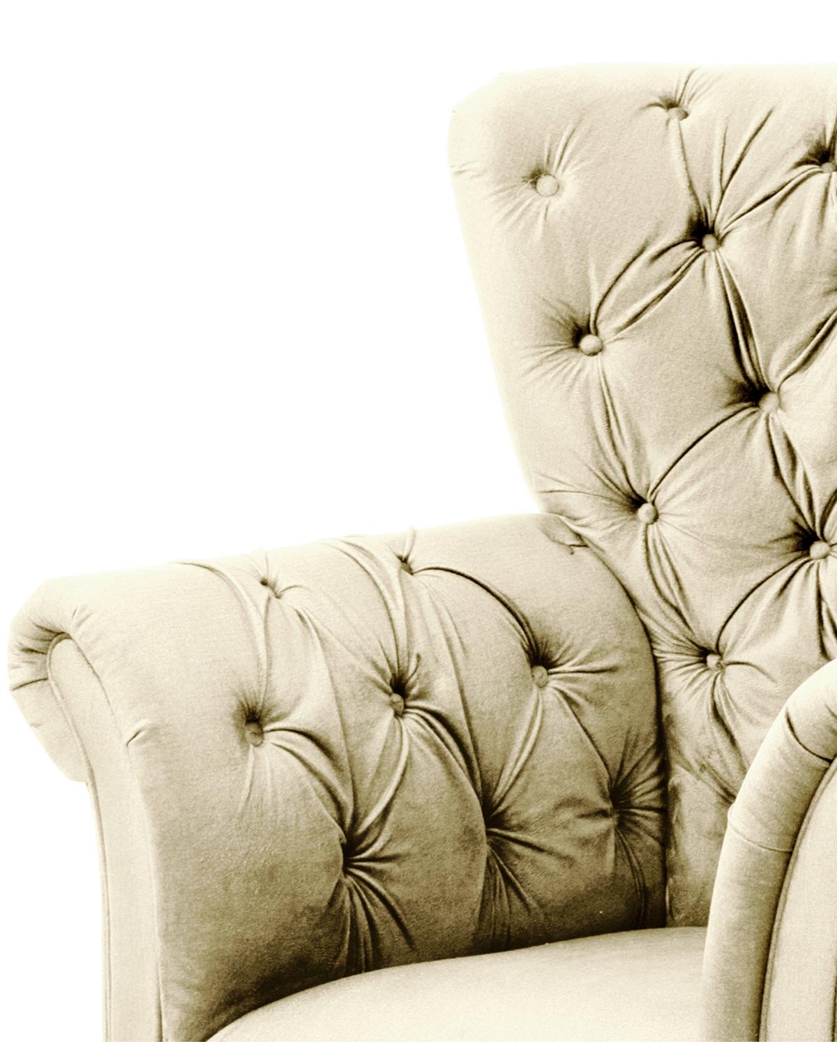 Ohrensessel Cupido - Beige/Schwarz, Design, Textil (96/112/86cm) - MID.YOU