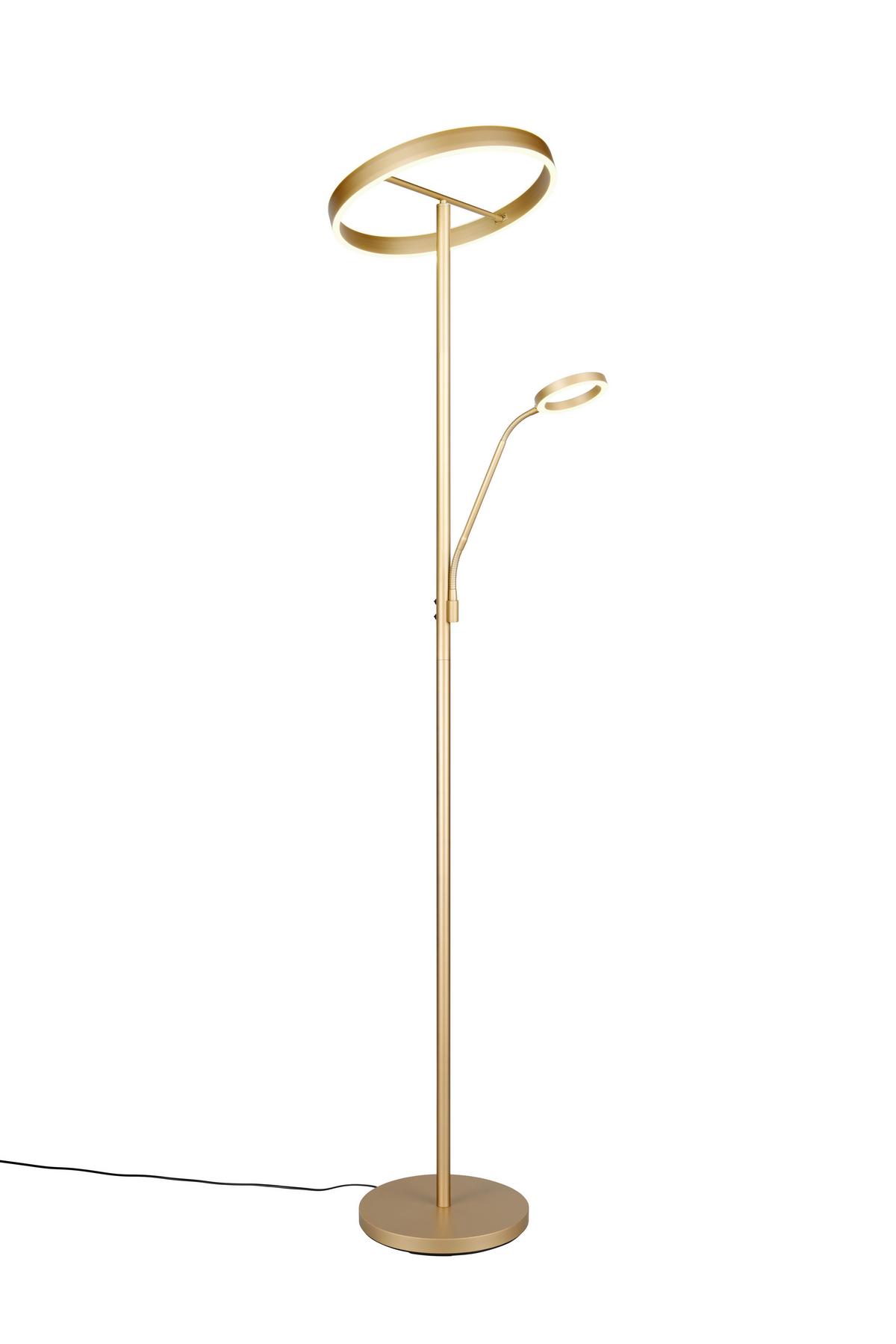 LED-Stehleuchte 449510279 Willis - Goldfarben, Design, Metall (40/180cm) - Trio Leuchten