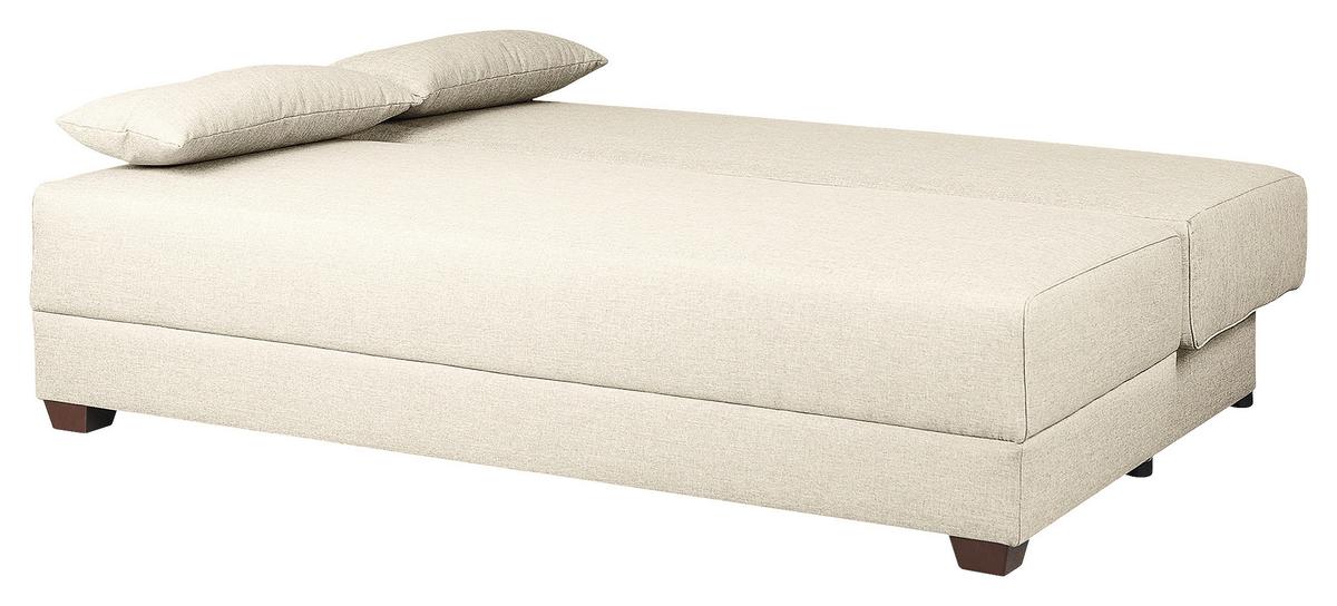 Schlafsofa Dingo, Creme B: 202 cm - Dunkelbraun/Creme, Design, Textil (202/85/110cm) - MID.YOU
