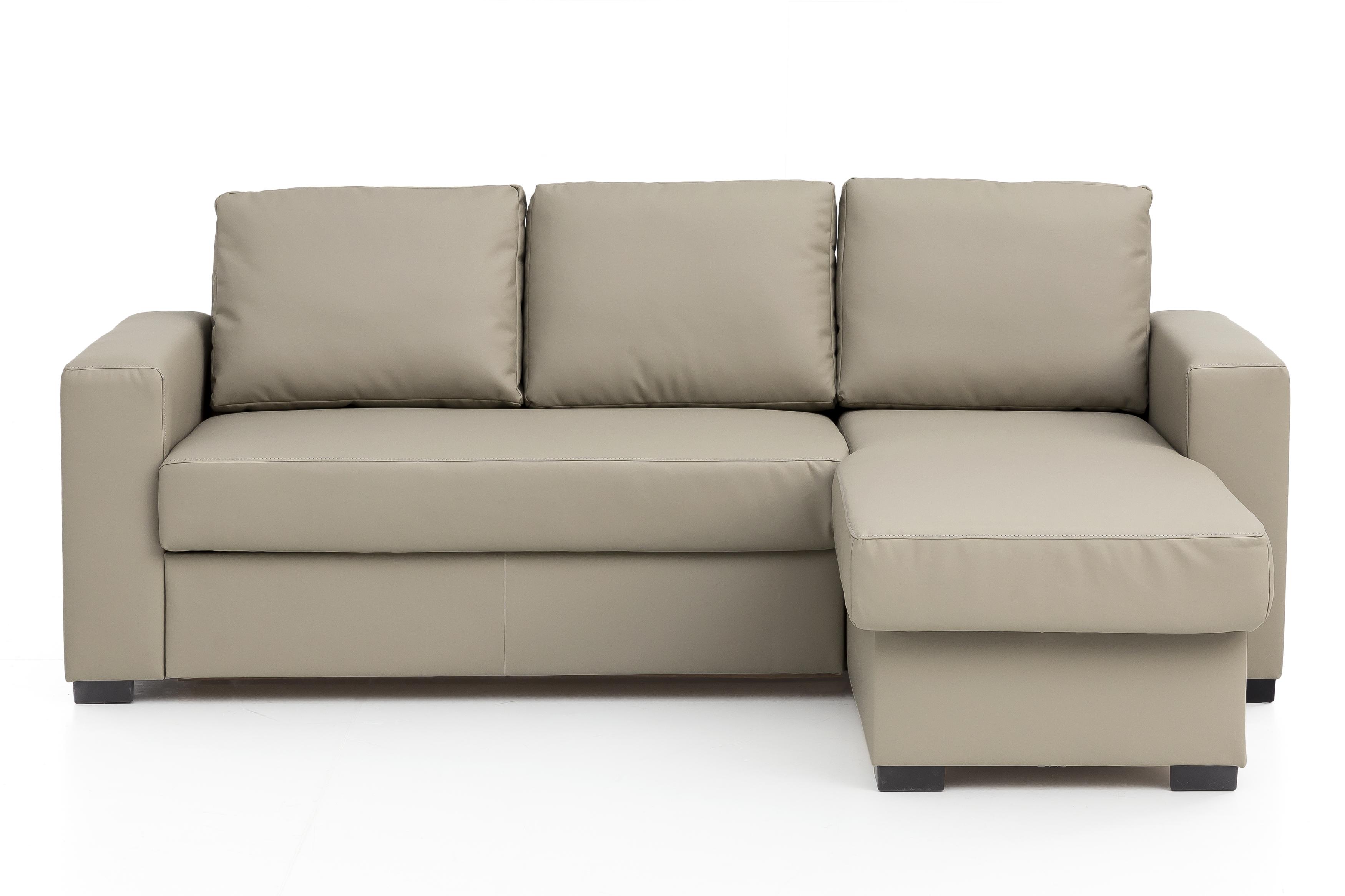 Wohnlandschaft Cristiano ca. 220x150 cm - Beige/Schwarz, Basics, Textil (220/150cm) - Carryhome