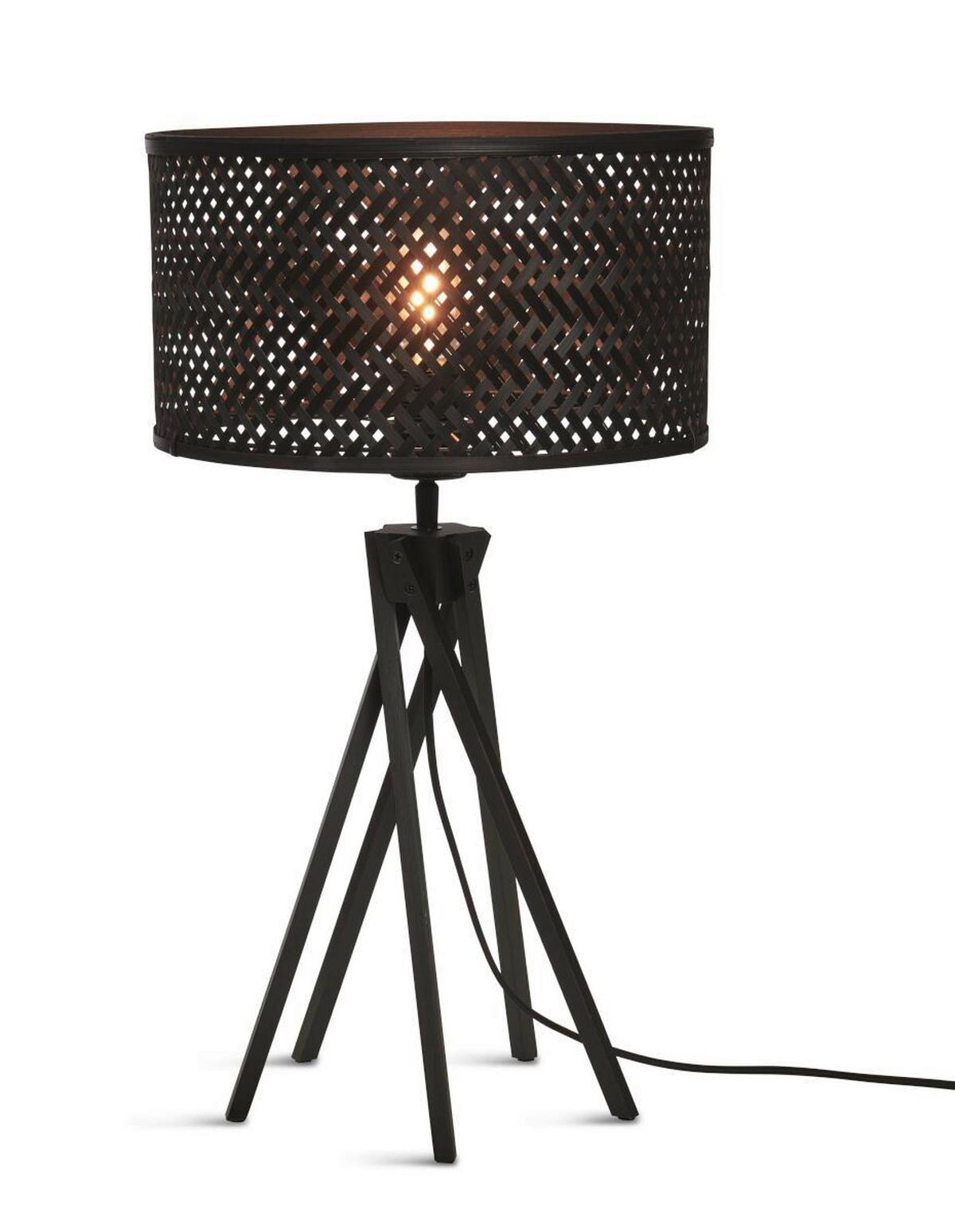 Tischleuchte Java/t/kl/b/3218/b - Schwarz, Trend (32/56/32cm) - Good & Mojo