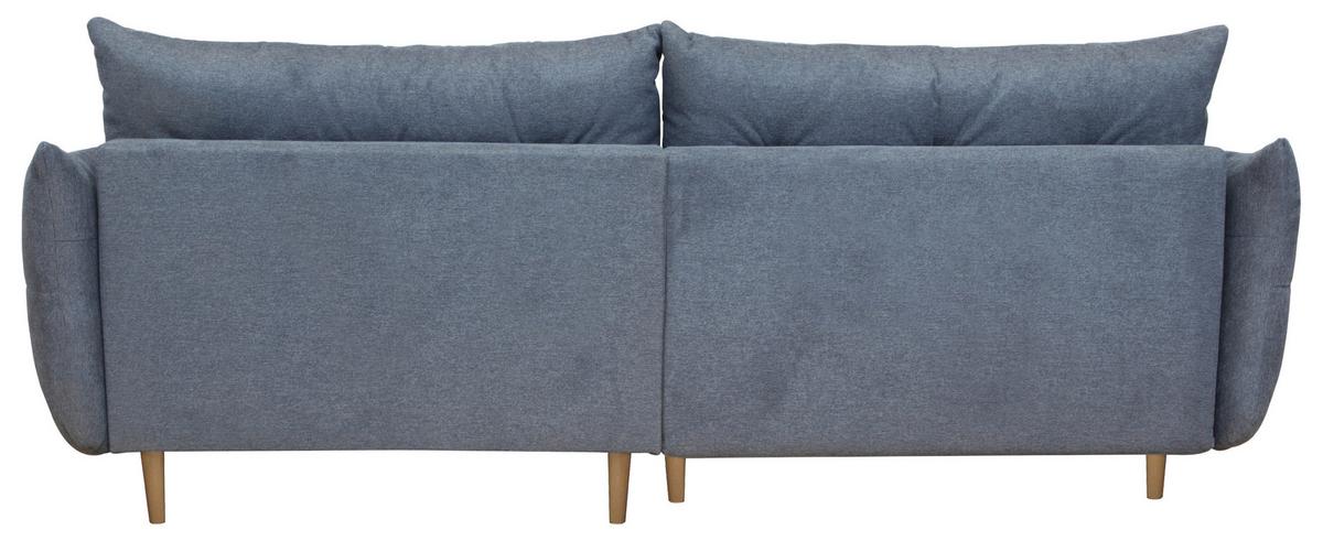 Rohová sedačka RAIN, obojstranná, sivá tk. LOFT - sivá/prírodná farba, Modern, textil (267/172cm)