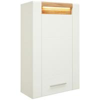 ZÁVĚSNÁ SKŘÍŇKA LEONARDO - bílá/barvy dubu, Moderní, kov/kompozitní dřevo (60/98,5/30cm) - Mömax