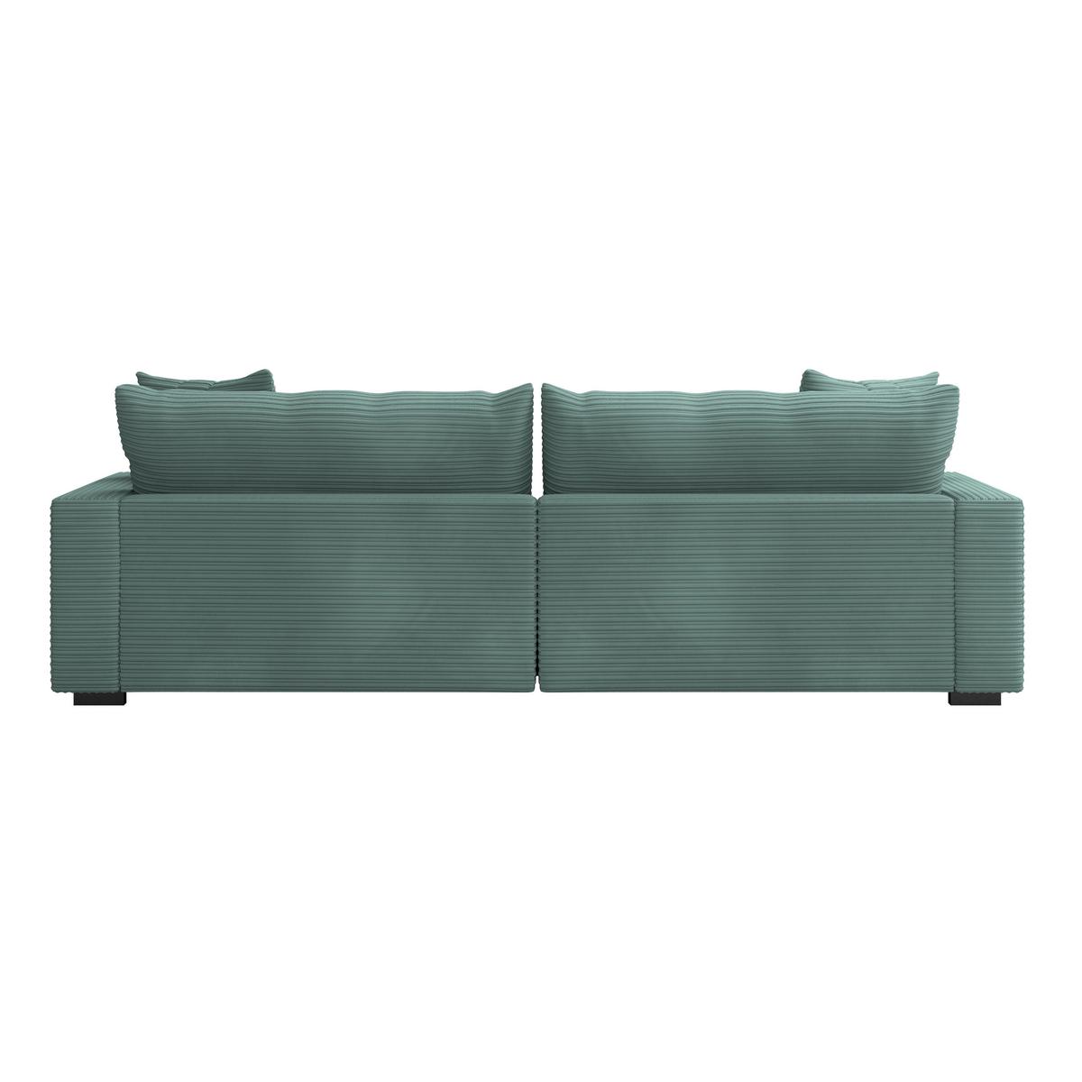Megasofa Pelle-Megasofa - Türkis/Wengefarben, Trend, Textil (261/124cm) - Luca Bessoni
