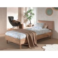 Bett Forrest Naturfarben 90x200cm - Eichefarben/Beige, MODERN, Holz/Textil (90/200cm) - Vipack