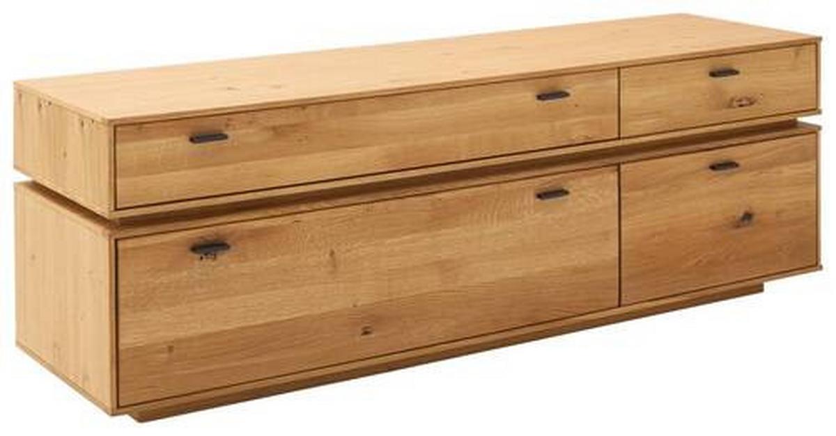 Lowboard Como B: 183 cm Wildeiche Massiv - Wildeiche, Natur, Holz/Holzwerkstoff (183/62/51cm) - MID.YOU