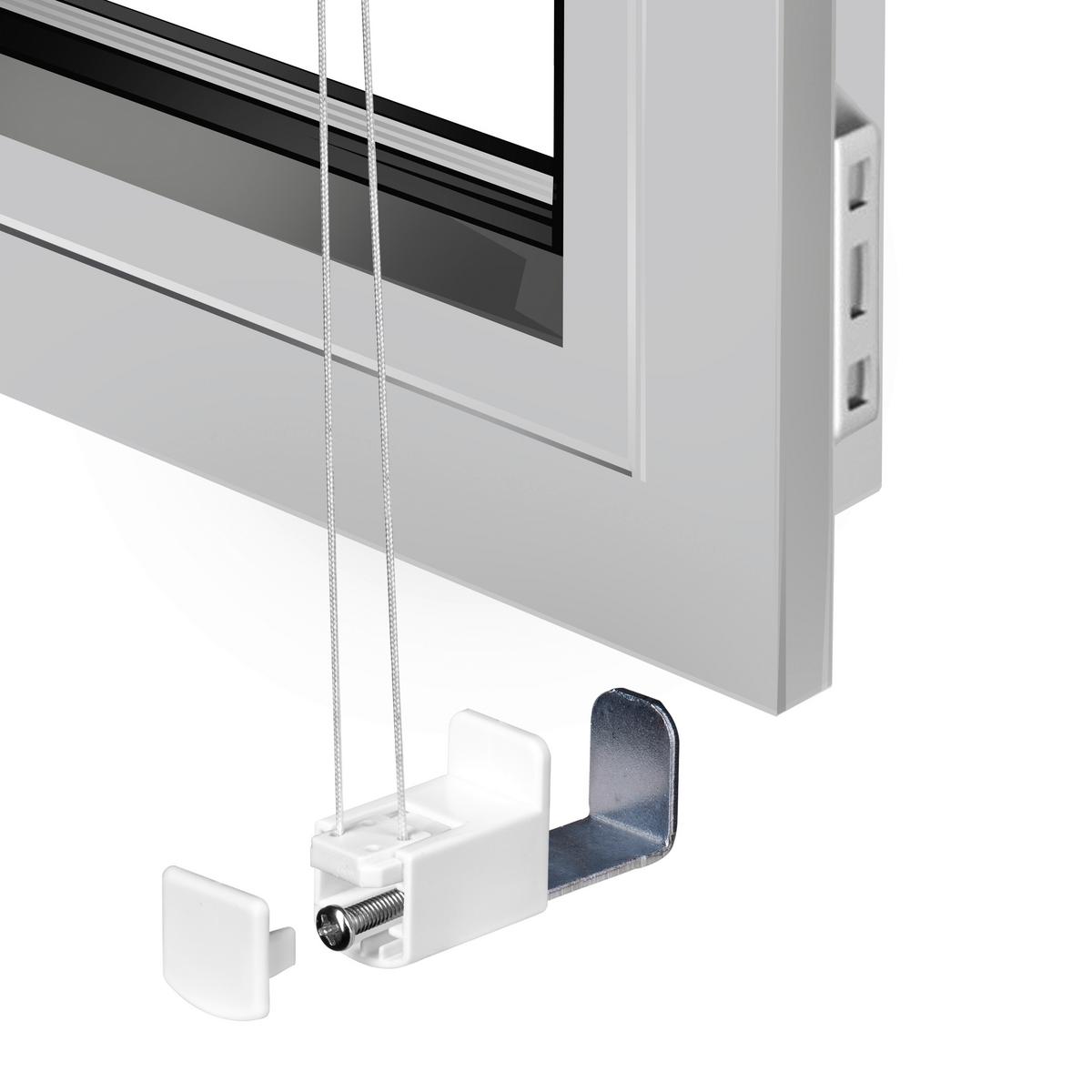 PLISOVANÁ ROLETA SOLID CRASH, ca. 80/130 cm - biela, Basics, textil (80/130cm)