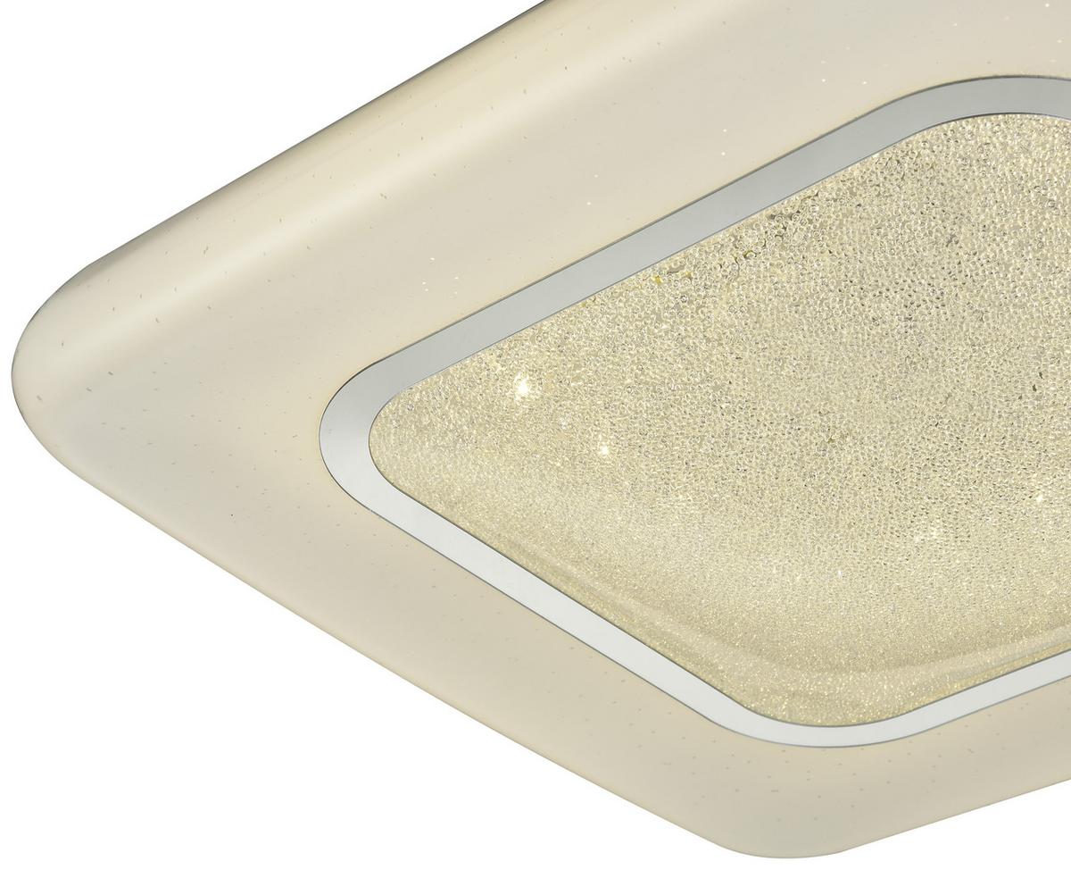 LED-Deckenleuchte Wilhelm L: 30 cm mit Kristalleffekt - MODERN, Kunststoff/Metall (30/8,5cm) - Luca Bessoni