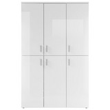 Schuhschrank Lincoln B: 120 cm Weiß - Weiß, Design, Holzwerkstoff (120/190/35cm) - Xora