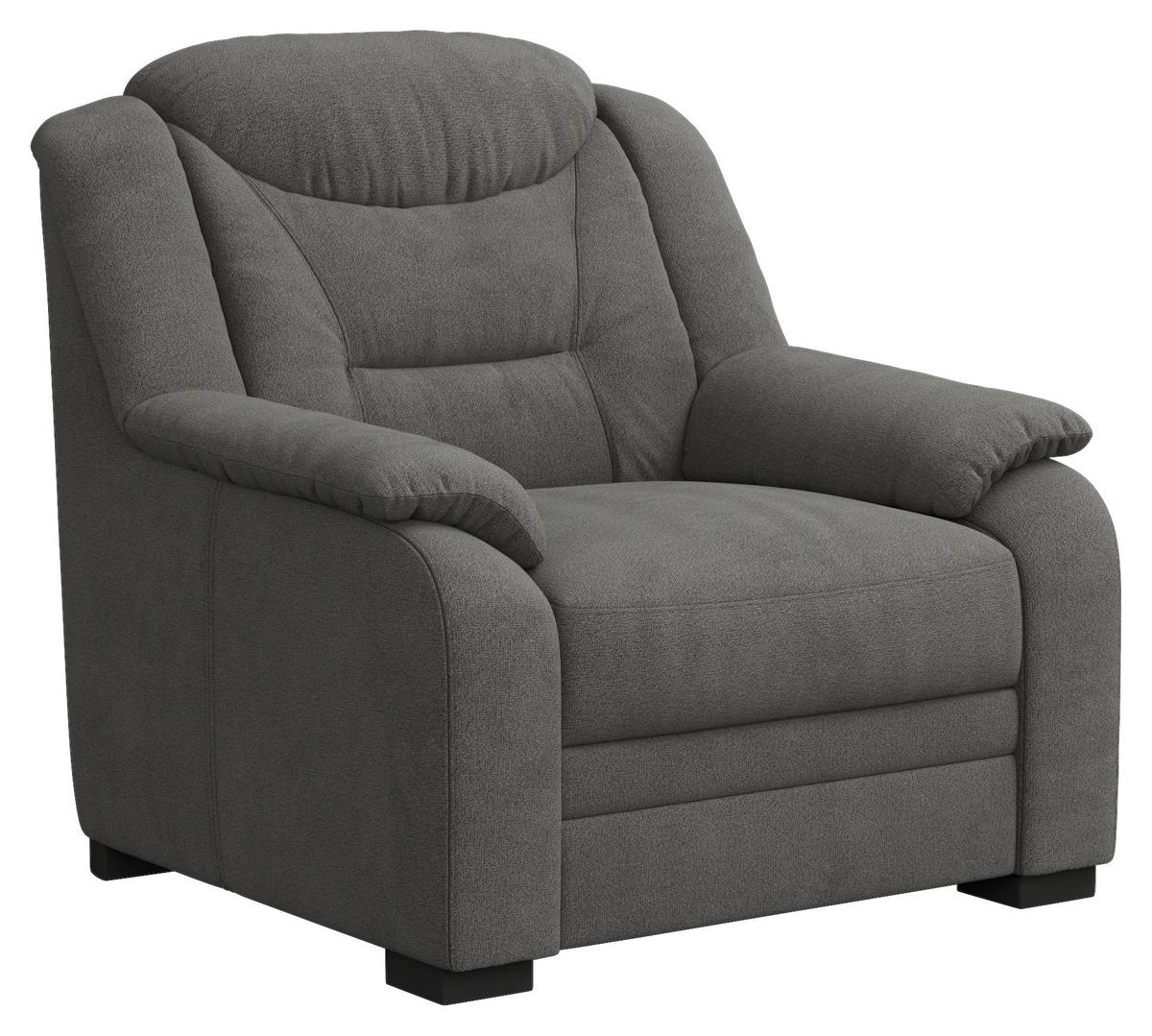 Sessel Marcus Anthrazit B: 97 Cm - Anthrazit/Schwarz, Basics, Textil (97/99/99cm) - MID.YOU