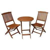 Balkonset Prag - Braun, Basics, Holz - Gardenson