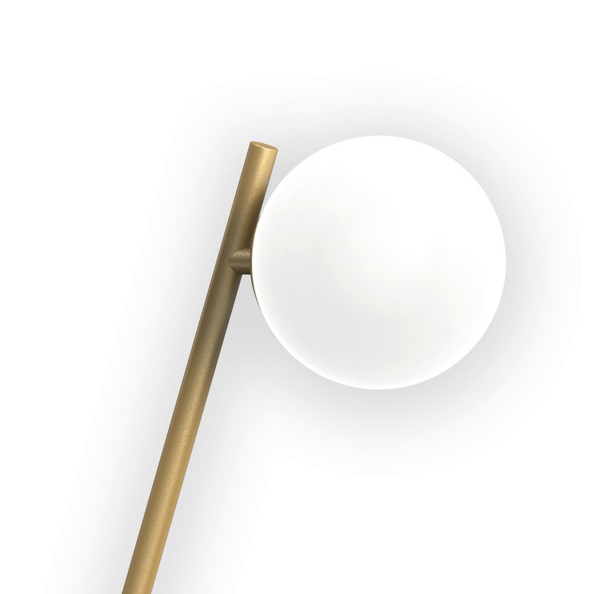 Tischleuchte Paloma Goldfarben L: 20 cm - Goldfarben/Honig, KONVENTIONELL, Glas/Kunststoff (20/12/40cm)