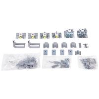 Montagepaket F. Kleiderschrank Unit Normalhöhe B: 270 cm - Chromfarben, MODERN, Kunststoff/Metall - Ondega