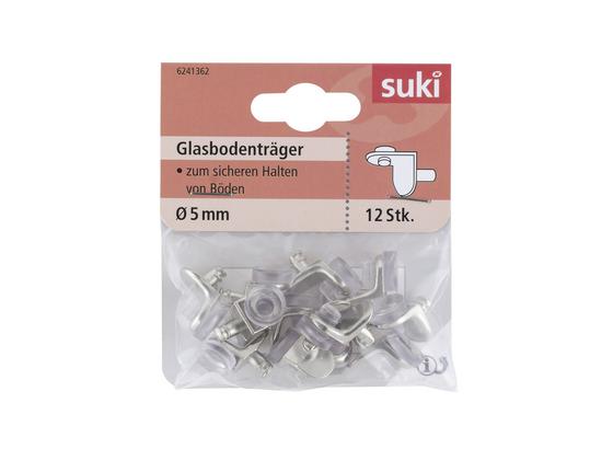Bodenträger DM: 5mm, 12 Stück - Kunststoff/Metall (0,5cm) - Suki Bodenträger DM: 5mm, 12 Stück - Kunststoff/Metall (0,5cm) - Suki