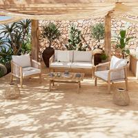 Loungegarnitur Talinn - Akaziefarben, MODERN, Holz - Beldano