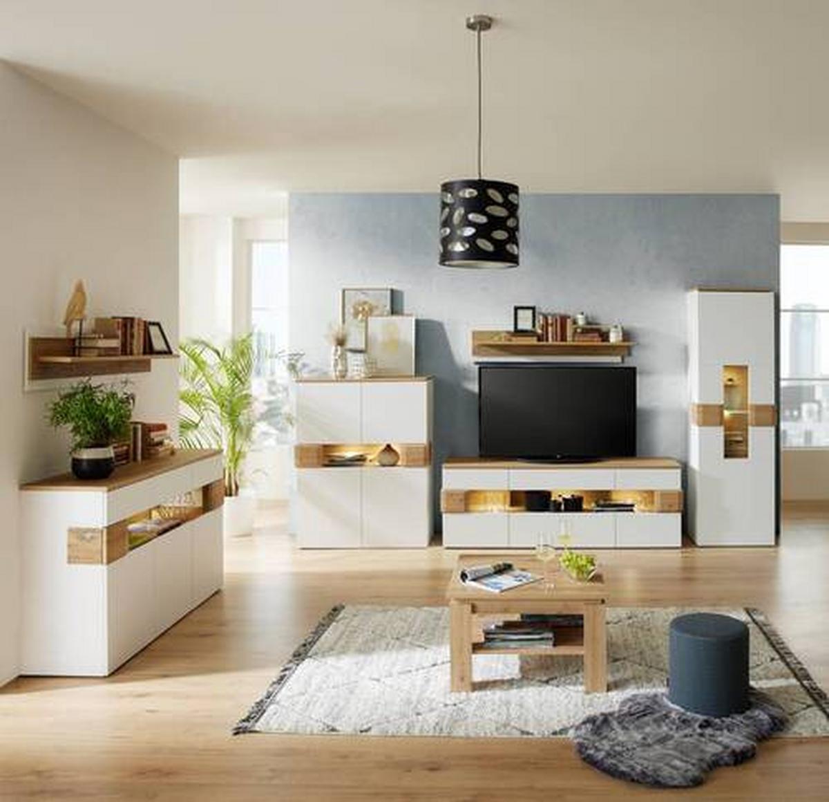 ŠIROKÁ KOMODA DIMITRI - Moderní, kompozitní dřevo/plast (150/88/42cm)