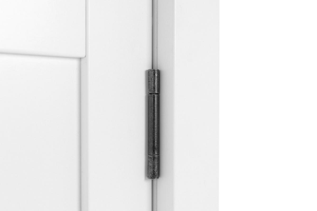 Sideboard Dekor Mit 3 Türen 120 cm Bergen 57 Weiß/ Eiche - Eichefarben/Weiß, KONVENTIONELL, Holzwerkstoff (120/90/40cm) - MID.YOU