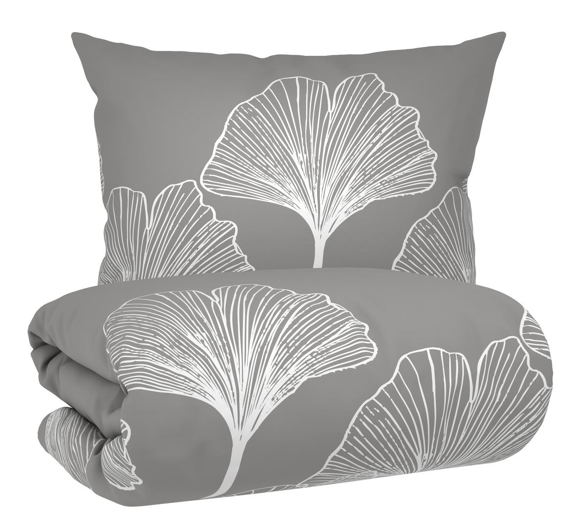 POVLEČENÍ NOA - šedá/bílá, textil (140/200cm) - Mömax