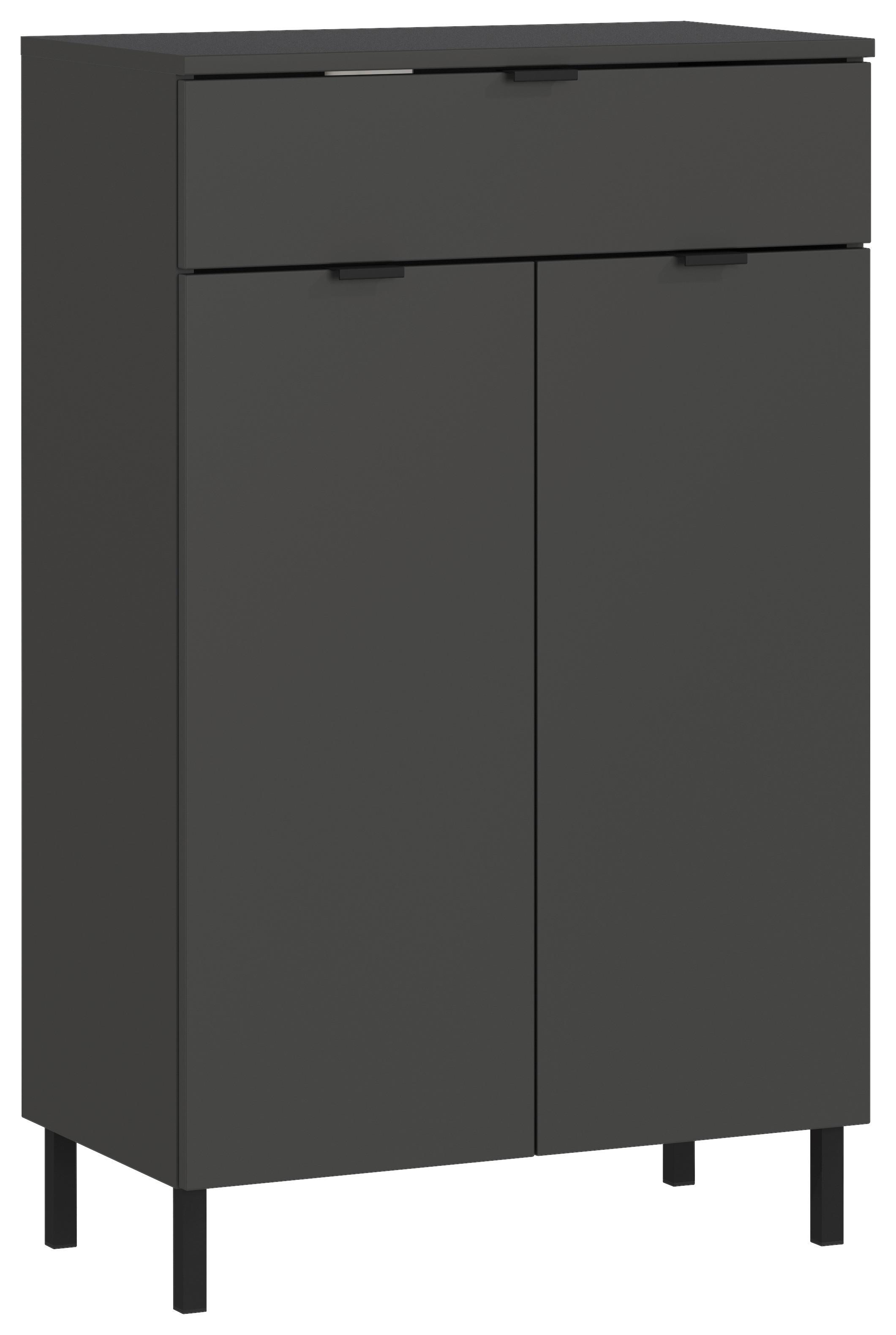Unterschrank Gw-Arcena - Schwarz/Graphitfarben, MODERN, Holzwerkstoff (60/97/34cm) - Germania