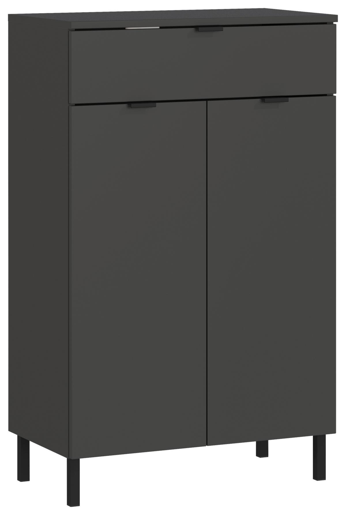 Unterschrank Gw-Arcena - Schwarz/Graphitfarben, MODERN, Holzwerkstoff (60/97/34cm) - Germania