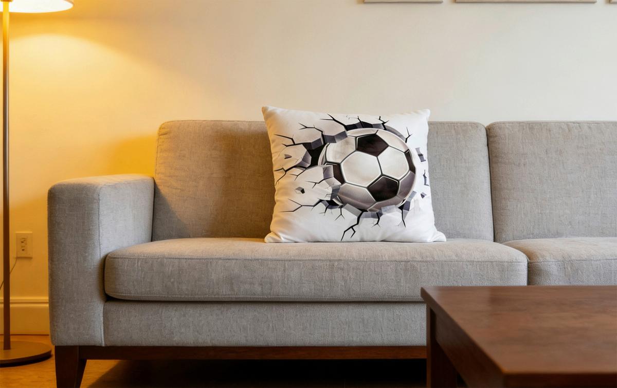 ZIERKISSEN KUSCHELKICK - Schwarz, MODERN, Textil (40/40cm) - Luca Bessoni