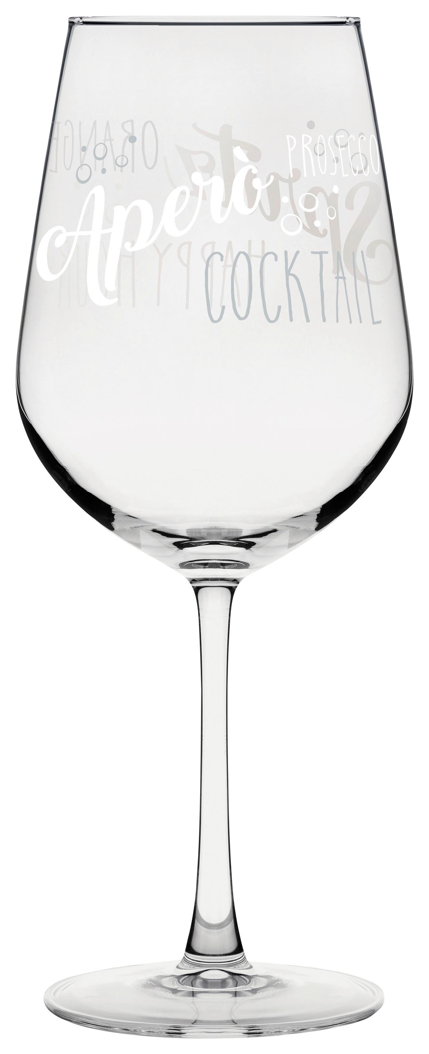 Weinglas klar Mary ca. 530 ml - Klar, MODERN, Glas (9/22cm) - Luca Bessoni