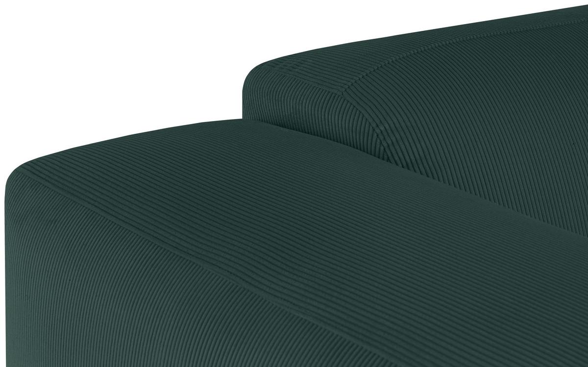 Ecksofa Hannah Grün 304x200 cm - Schwarz/Grün, Design, Textil (304/200cm) - MID.YOU