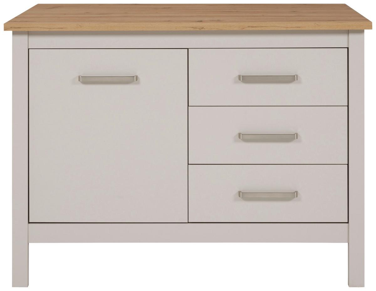 Kücheninsel Sardegna - Kaschmir/Eiche Artisan, ROMANTIK / LANDHAUS, Holzwerkstoff (124/91,5/75cm)