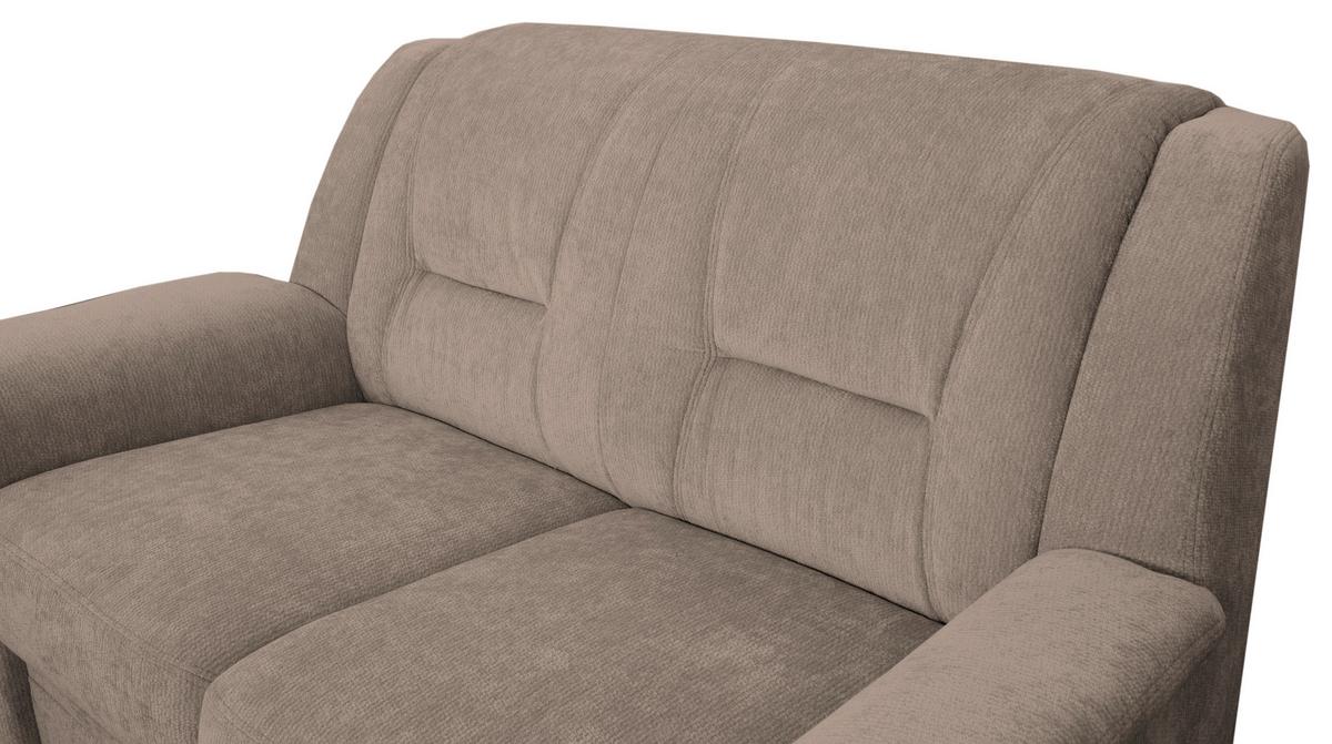 2-SITZER-SOFA Rafael, Taupe B: 152 cm - Taupe/Schwarz, Trend, Textil (152/95/95cm)