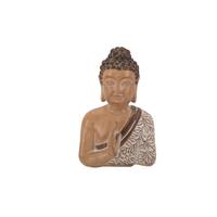 Buddha Lana - Braun/Weiß, LIFESTYLE, Kunststoff (18,5/12/27cm) - Luca Bessoni
