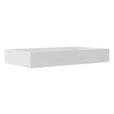 Schublade Unit Weiß B: 88 cm, Vollauszug + Soft-Close - Weiß, MODERN, Holzwerkstoff (87,9cm) - Ondega