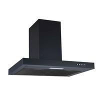 Dunstabzugshaube Schwarz B: 60 cm - Schwarz, Basics, Metall (60/45-83/45cm) - PKM