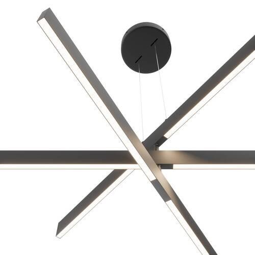 Pendelleuchte Origami - Schwarz, Trend, Metall (80/20,5cm) - MAYTONI