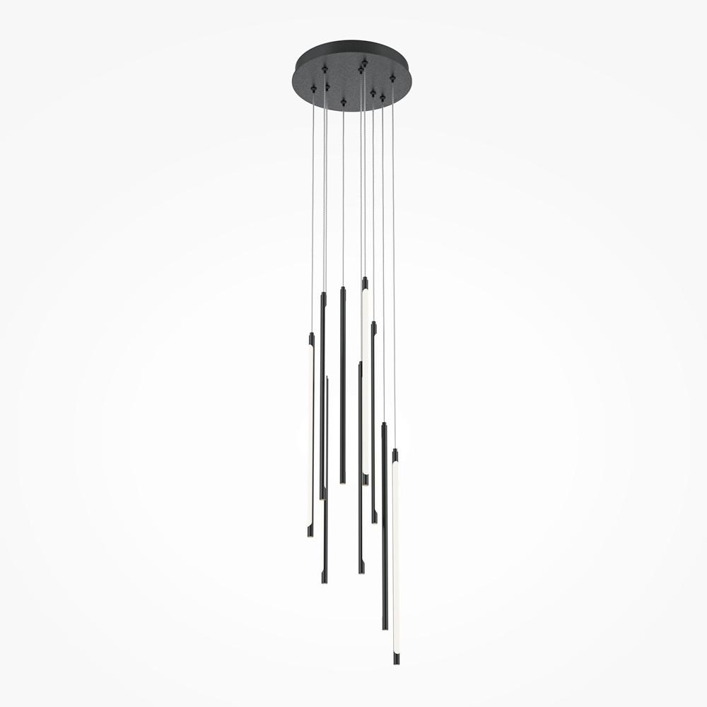 PENDELLEUCHTE LIGHT STICK - Schwarz, MODERN, Metall (35/57,5cm) - MAYTONI