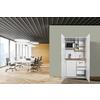 Schrankküche Mit Kühlschrank + Mikrowelle 104 Cm Elegant - Weiß, MODERN, Holzwerkstoff/Metall (104/193/67cm) - Respekta