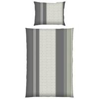 Bettwäsche Susi - Grau/Grün, KONVENTIONELL, Textil - Ondega