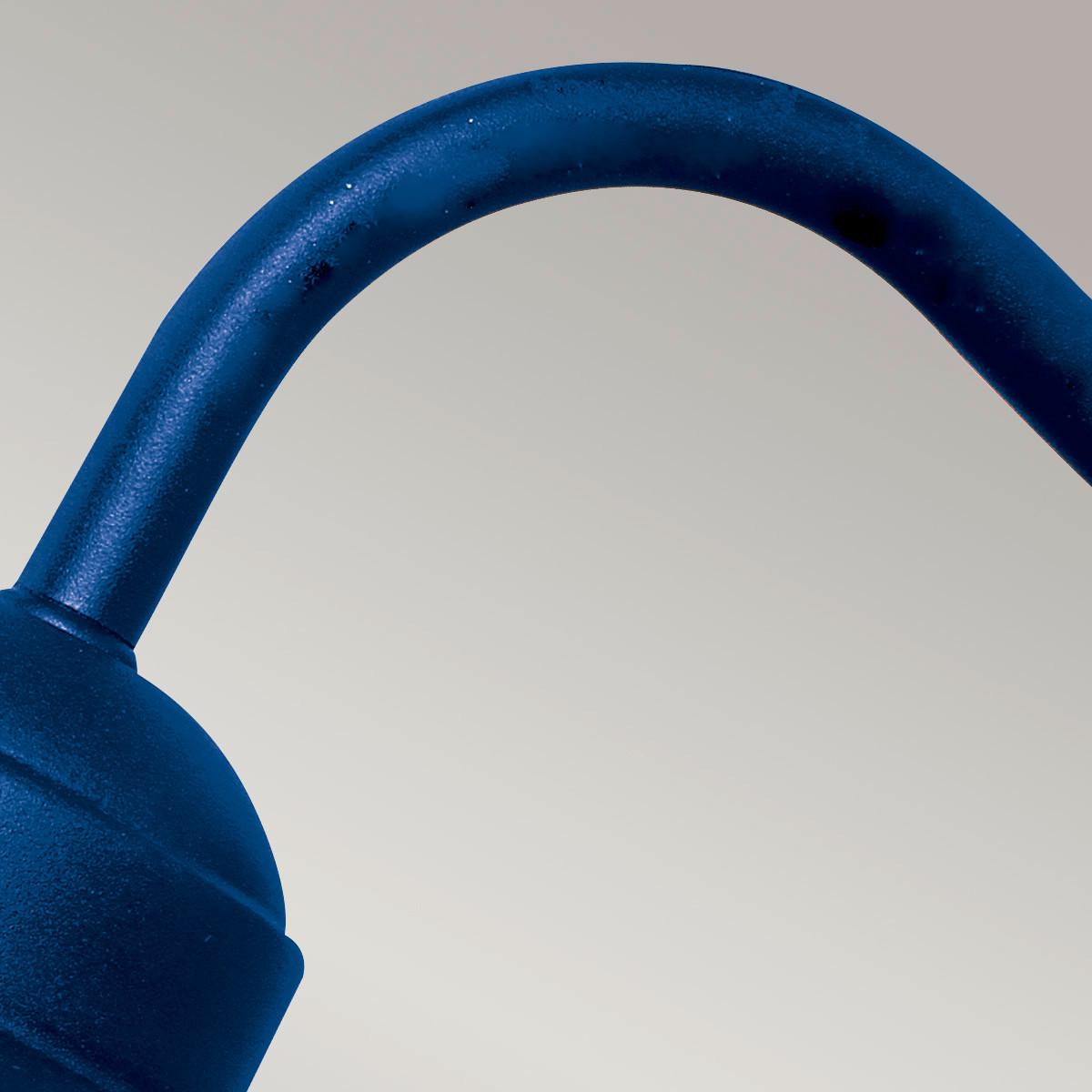 Außenwandleuchte Klampenborg-Nvb - Blau, KONVENTIONELL, Glas/Metall (42/27.5/25.5cm) - Elstead Lighting