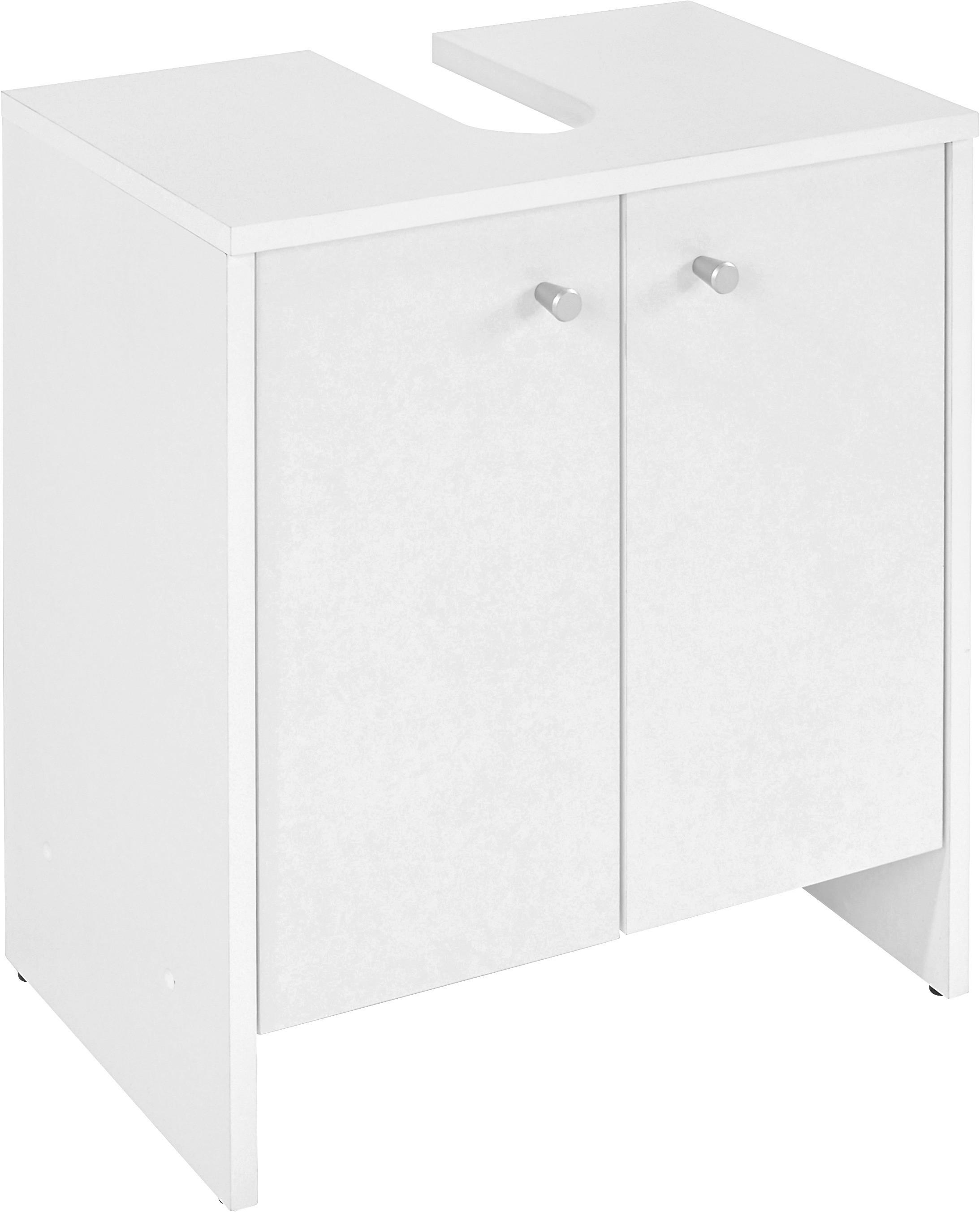 Waschbeckenunterschrank Stehend Klassik B: 50 cm - Weiß, KONVENTIONELL (50/56/30cm)